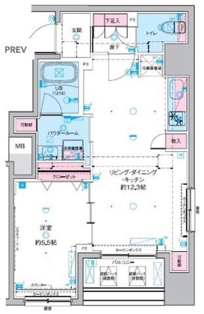 ジェノヴィア東神田グリーンヴェールの物件間取画像